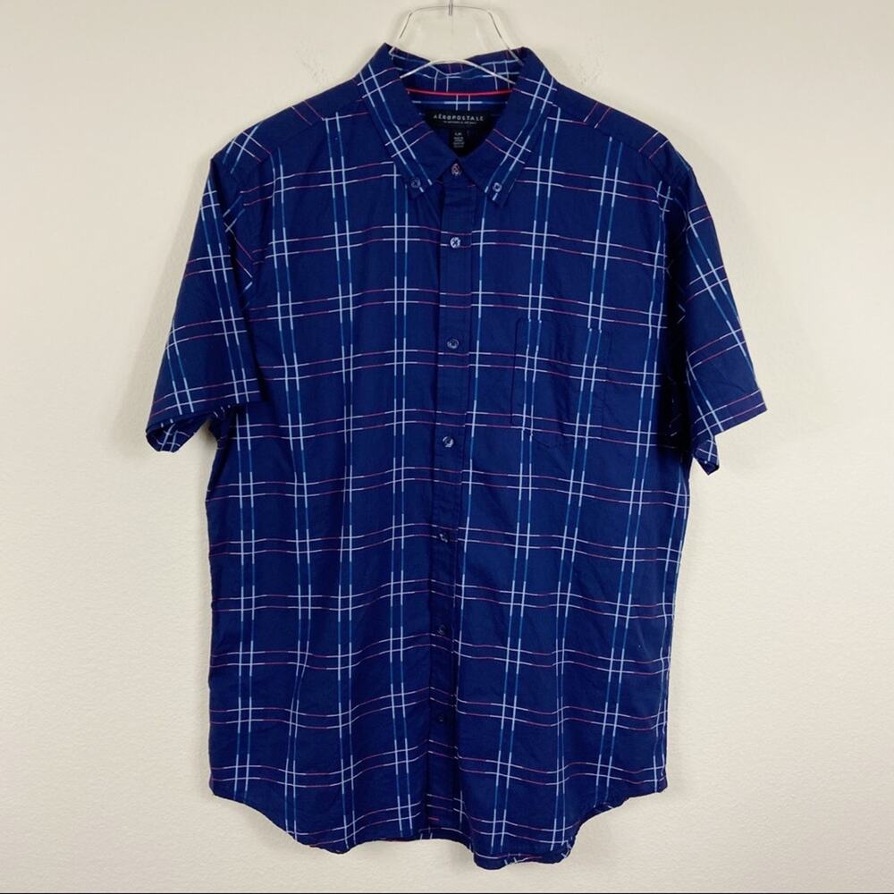 Aeropostale Button Down Shirt Sz L